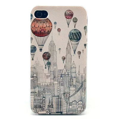 

MITI Fashion Soft Tpu Gel Back Cover Case For Iphone 4 4S Capa Clear Side Protective Mobile Phone Cases 4 4S Cartoon Case Retail