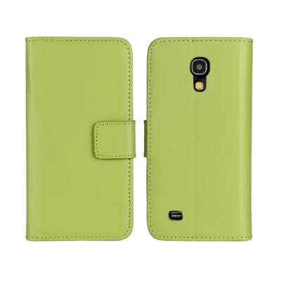 

MOONCASE Cowskin Side Flip Leather Wallet Card Slot Pouch Stand Back Case Cover For Samsung Galaxy S4 Mini I9190 Green