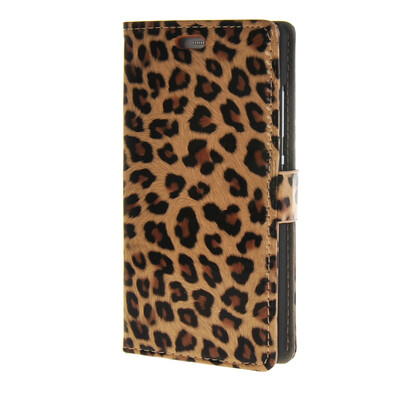 

MOONCASE Leather Leopard Style Card Slot Wallet Bracket Back чехол для Huawei P8 Lite Leopard