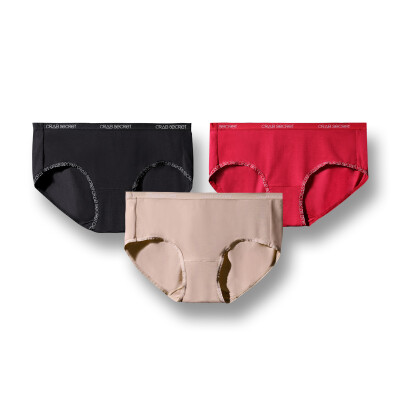

Crab Secret Ladies Panties 3 Pieces Panties Womens Modal Triangle Panties Lightweight Breathable Underwear Platinum Black Platinum Red Platinum Skin xl