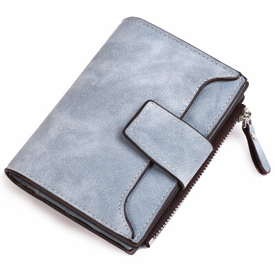 

Woman Wallet Short Credit Card Holder Wallet Women Coin Pocket Zipper Poucht Leather Wallet Interior Zipper Pocket