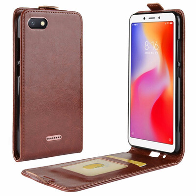 

for Xiaomi Redmi 6A WIERSS Flip Leather Case for Xiaomi Redmi 6A 2GB 16GB 3GB 32GB Retro Wallet Case Leather Cover Cases Fundas