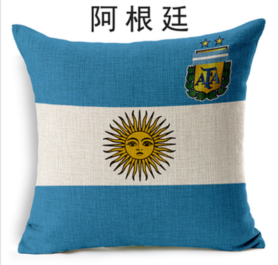 

Cntomlv hot sale New Arrival The 2018 Russia World Cup Home Decor Cushion Cover Soccer Decorative Pillowcovers Wholesale