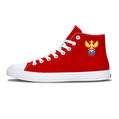 

Classic Unisex Russia High-cut Casual Shoes World Cup Print Custom Sneakers