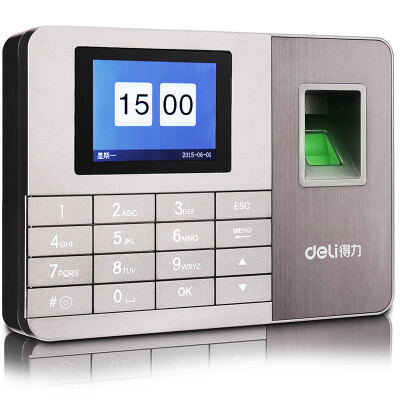 

Effective (deli) 33005 face fingerprint mixed identification attendance punch card machine