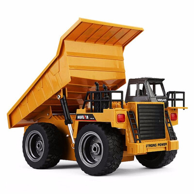 

HUINA 1540 118 24G 6CH RC Alloy Dump Truck Auto Demonstration Function