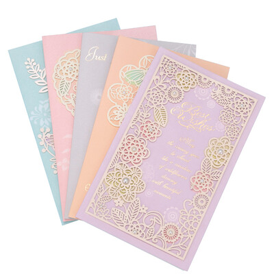 

Extreme space JDKJ greeting card postcard pearl hollow greeting card Thanksgiving card New Years Day Christmas Valentines Day gift style random hair 1