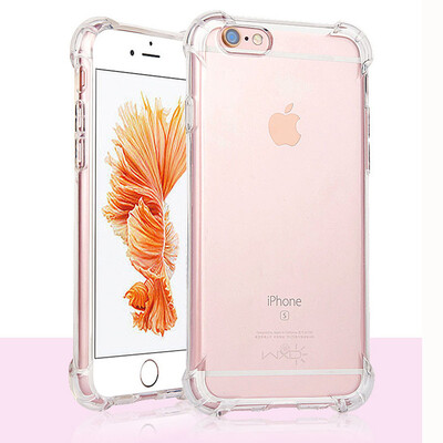 

anti knock Clear crystal silicone case For Apple iPhone 5 5S SE 6 6S 6 6S 7 8 10 X Plus transparent air cushion back coque cover
