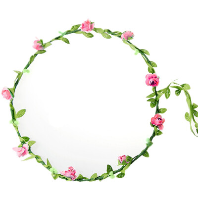 

Girls Boho Style Garland Wedding Hairband Mix Color Floral Flower HeadBand