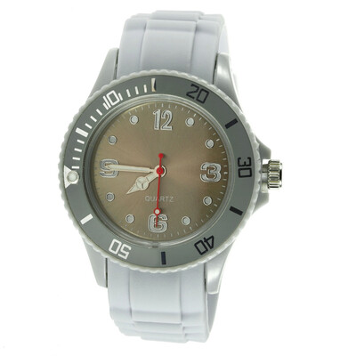 

Classic Stylish Silicon Jelly Strap Unisex Women Lady Wrist Watch Colorful