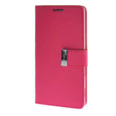 

MOONCASE Case for Sony Xperia T3 Flip Leather Wallet Card Slot Bracket Back Cover Hot pink