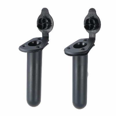 

2 PCS Flush Mount Fishing Boat Rod Holder Bracket With Cap Cover Kayak Fishing Tackle Box Accessory Tool