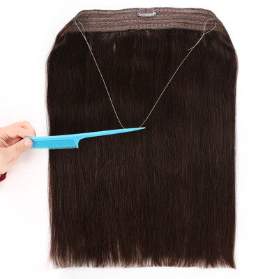 

BHF hair virgin brazilian hair flip in halo human hair extensions on wire