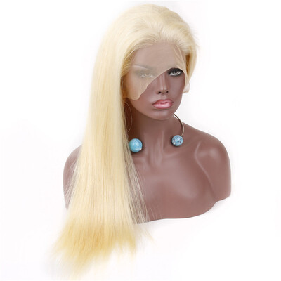 

HCDIVA Peruvian 134 Lace Front Wigs With Baby Hair 613 Blonde Straight Hair 130 Destiny Remy Hair Free Shipping 10-24" Inch