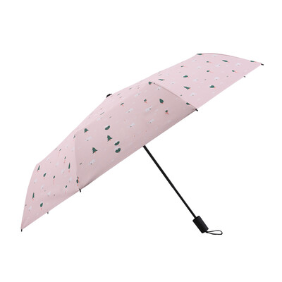 

Mido MAYDU Jingdong self-operated tri-fold sun protection umbrella UV protection girls sun umbrella creative folding umbrella M3360 pink