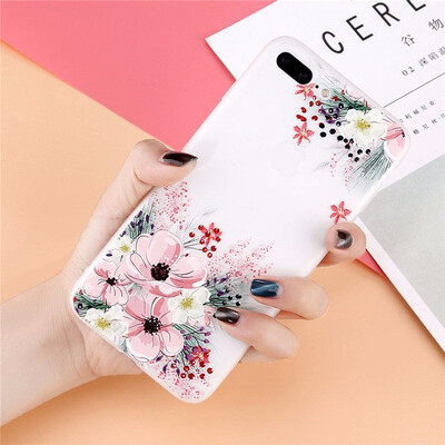 

Flower Phone Case For iPhone 6 6s Plus Clear Rose Floral Cases For iPhone X 8 7 6S Plus
