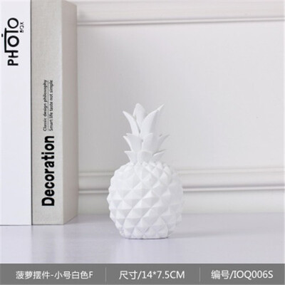 

Nordic ins creative resin pineapple Storage tank piggy bank figurines living room TV cabinet home personality decorative ornament