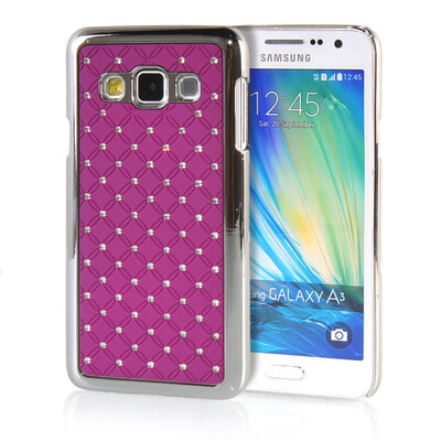

MOONCASE Hard Chrome Plated Star Bling Back ЧЕХОЛ ДЛЯ Samsung Galaxy A3 Purple