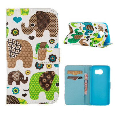 

MOONCASE ЧЕХОЛ ДЛЯ Samsung Galaxy S6 Flip PU Leather Fold Wallet Card Slot Kickstand Back [Pattern series] /a21
