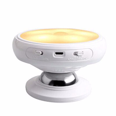 

360° Rotating Motion Sensor Light Eye Protection Human Body Induction Night Light LED Wall Lamp USB Rechargeable Lights with Detac