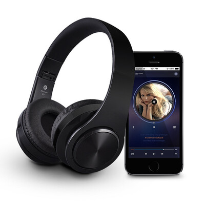 

High sensitive noise cancelling&high definition stereo wireless or wired head mounted sport bluetooth earphone 32 BG TF card