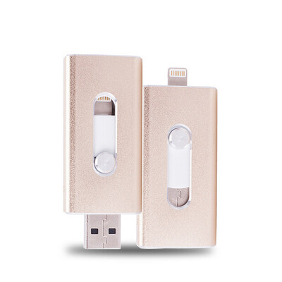 

MITI 64G External Memory Flash Drive Memory Stick Flash Drive U-disk for Iphone iPad iOS MAC PC USB flash drive flat twin plug