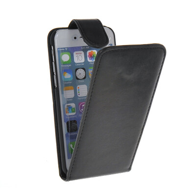 

MOONCASE Smooth skin Leather Bottom Flip Pouch Case Cover for Apple iPhone 6 ( 4.7 inch ) Black