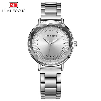 

MINI FOCUS Fashion Stainless Steel Strap Women Quartz Watch MF0040L