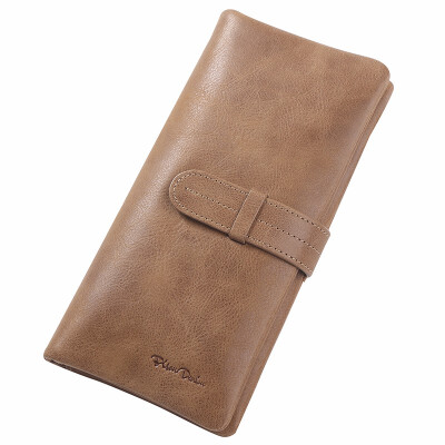 

Genuine Leather Wallet Leather Clutch Bag Vintage Card Wallets Men&Women Money Coin Purse Male Carteira Wallet W4401-1K