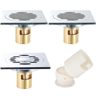 

Belle T50-3 Deodorant Floor Drain Set Copper Thicken Washing Machine Anti-blocking Floor Drain Deep Water Seal