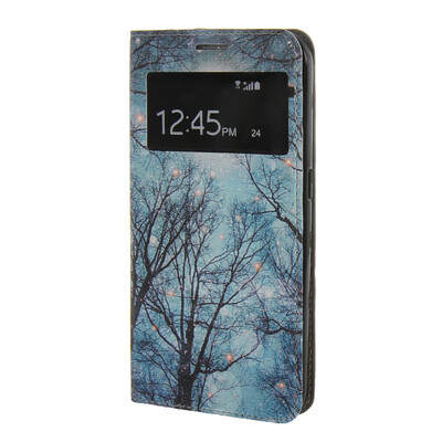 

MOONCASE Чехол для Samsung Галактики С6 тонкий флип кожаный бумажник карты и kickstand Чехол / а15