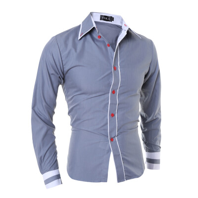 

Mens Luxury Casual Dress Shirts Men's Unique Slim Fit Long Sleeve Turn-Down Collar Business Dress Shirt