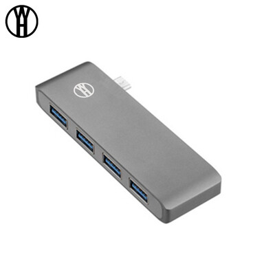 

WH T4 usb Type C Hub 4 in 1 USB C Hub Adapter with 4 USB 30 ports transmissionport with High-speed for MacBookPro adapter