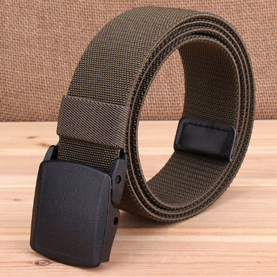

Men&39s Casual Canvas Nylon Braided Belt Belt Elastic Belt All-match Youth