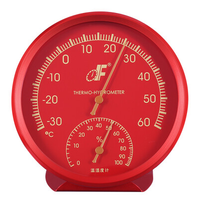 

Telford DF pointer thermometer&hygrometer household thermometer desktop wall-mounted disc thermometer thermometer baby room living room computer thermometer DF3-Long live the motherland