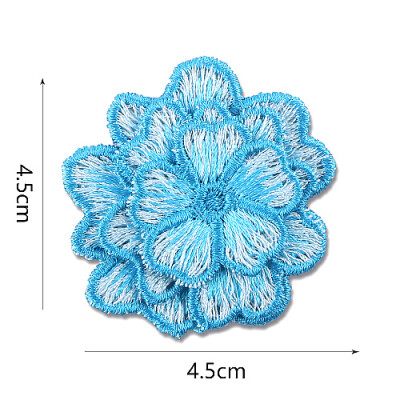

Sunbling 3d flower patch sew on embroidered jeans clothes brand small applique patches