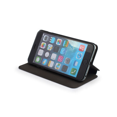 

Durable PU Leather Case for iPhone6 Plus - Black