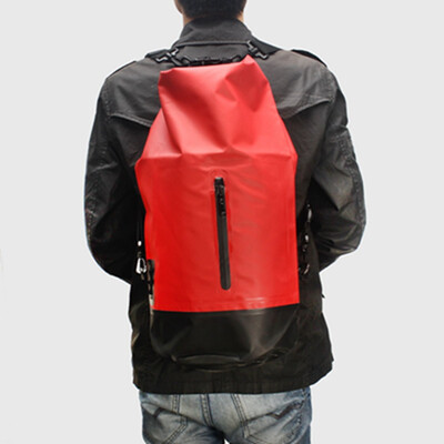 

красный водонепроницаемый сухой сумку daypack рюкзак с молнией на каноэ водных видов спорта
