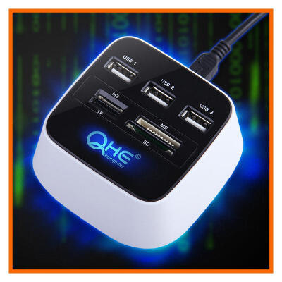 

HUB USB splitter hub converters with high-speed multi card reader with 2T HDD