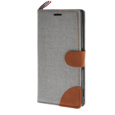 

MOONCASE Denim Style Flip Wallet Card Pouch Bracket Back чехол для Cover Sony Xperia Z4 грей