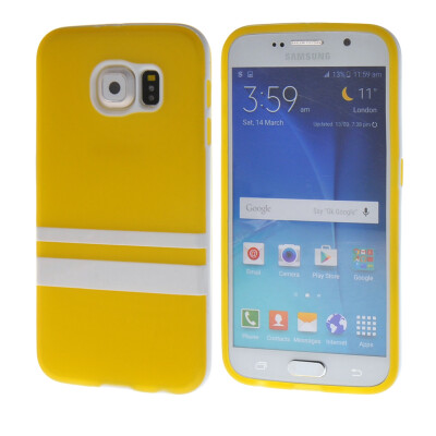 

MOONCASE Jelly color Soft Flexible Silicone Gel TPU Skin Shell Back Case Cover for Samsung Galaxy S6 Yellow