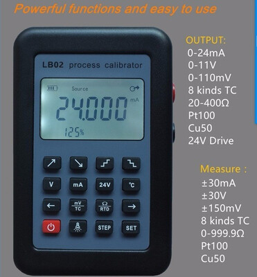 

LB02 Resistance Current Voltmeter Signal Generator Source Process Calibrator 4-20mA0-10VmV LCD Display Update from LB01