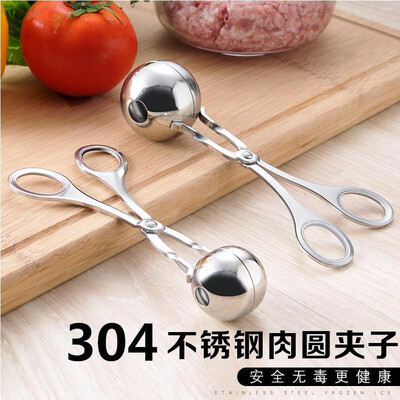 

Cntomlv 1pc high quality Convenient Meatball Maker Stainless Steel Stuffed Meatball Clip DIY Fish Meat Rice Ball Maker