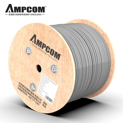 

AMPCOM original super five network cable 048mm oxygen-free copper core 305 meters CAT5e unshielded box line POE power supply AMC5E48305