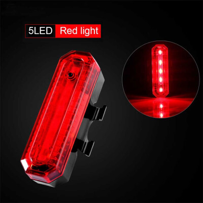 

Bicycle bike Light Bicycle warning light Bicycle taillights USB rechargeable waterproof 5LED lamp