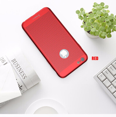 

For iPhone 6 Case Ultra Slim Grid Heat Dissipate Phone Case For iPhone 6 S 6S Plus Matte Hard PC Protective Cover