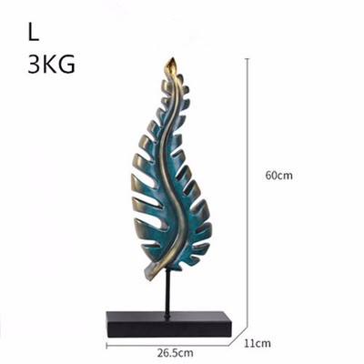 

Modern minimalist creative abstract resin leaves soft decoration fashion home room decorations study entrance art display