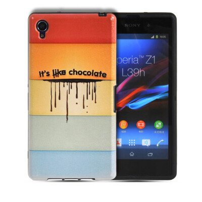 

MOONCASE Watercolor Art Soft Flexible Silicone Gel TPU Skin Shell Back Case Cover for Sony Xperia Z1 L39h
