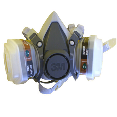 

3M6200 anti-virus mask set anti-dust chemical gas 6200 mask 6001CN filter box 2 5N11 filter cotton 2 501 filter cotton cover 2
