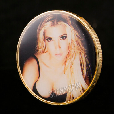 

WR Ivanka Marie Trump Gold Challenge Coin Trump&Ivanka Coin US Sexy Model Gold Coins Collection